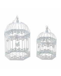 Metallic Lantern Cage Set Of 2 (55 cm)