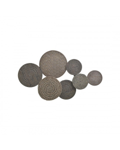 Brown Metal And Wooden Wall Decoration