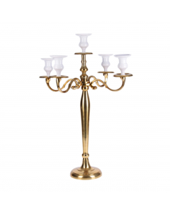 Gold Aluminum Candle Holder (65 cm)