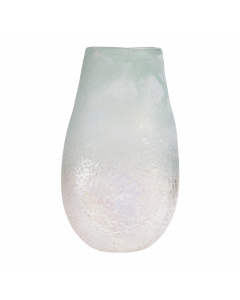 Green White Glass Vase (33 cm)