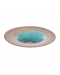 Brown Blue Glass Plate
