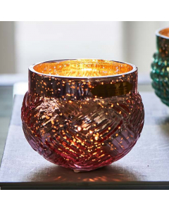 RM Whimsical Weave Votive Pink