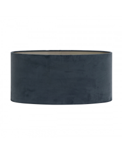 Dusty Blue Velours Oval Shade (38 cm)