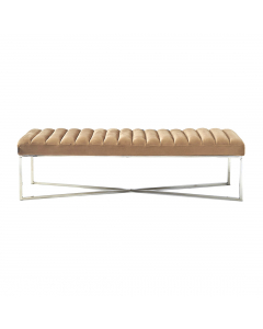 Caffe Latte RM Thompson Velvet Bench (163cm)