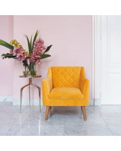 Yellow RM Contessa Velvet Armchair (82cm)