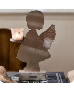 RM angel girl votive holder h34cm