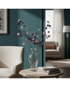 Aubergine Lunaria Twig (125 cm)