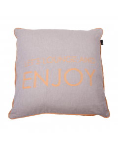 Yellow Enjoy Cushion Cover (50 cm)
