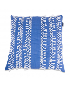 Holland Blue Fringle Cushion