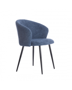 Radaja Dark Blue Black Dining Chair (78 cm)