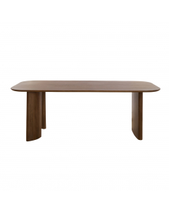 Dark Brown Aymara Wood Dining Table (220 cm)