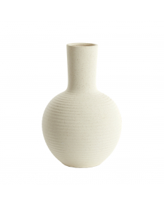 Ulloa Matt Cream Ceramics Vase (42 cm)
