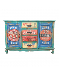 Dressoir 2 Doors 4 Drawers Colorful