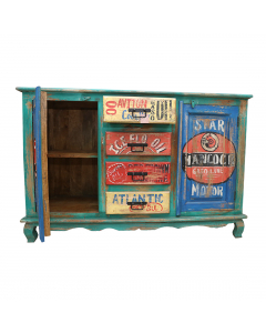 Dressoir 2 Doors 4 Drawers Colorful