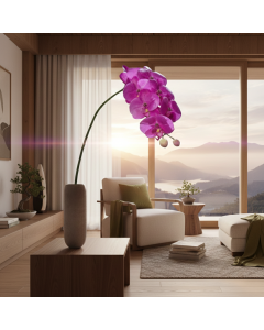 Purple Naturel Orchid Phalaenopsis (80 cm)