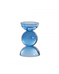 Blue Itinga Glass Candle Holder (15.5 cm)