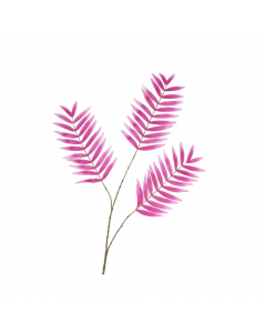 Fuchsia Silk Palm Leaf (87 cm)