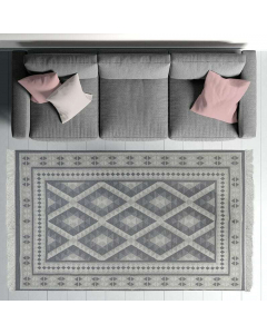 Grey Fabric Rug