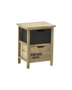 Natural Black Wooden Cabinet (44 cm)