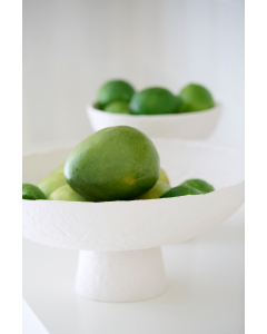 Ota Cream Dish On Base (34 cm)