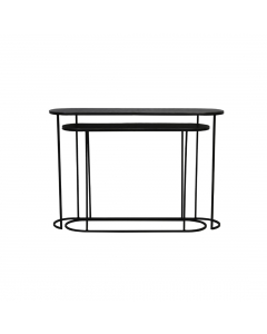 Bocov Antique Lead Black Console S/2 (118cm)