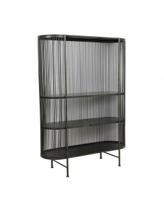 Yinthe Black Open Cabinet (161 cm)