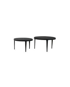 Tobias Black Coffee Table Set 2pcs
