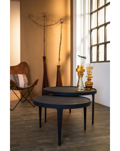 Tobias Black Coffee Table Set 2pcs