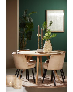 Natural Quenza Mango Wood Dining Table (120 cm)