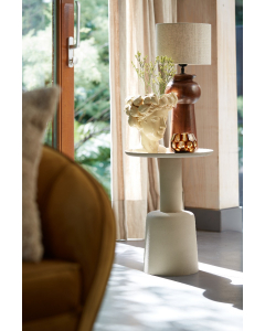 Milaki Beige Side Table (52cm)