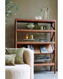 Yuki Acacia Wood Open Cabinet (160 cm)