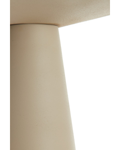 Abala Matt Taupe Side Table (59cm)
