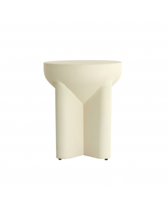 Mikado Matt Cream Side Table (42cm)