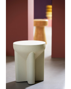 Mikado Matt Cream Side Table (42cm)