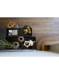 Caramel Velvet Knot Cushion (33 cm)