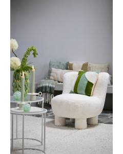 Tofna Green And White Cushion (45 cm)