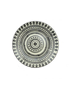 Dessert plate black and white d20.5cm