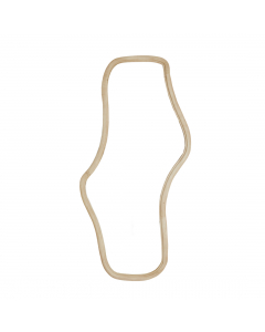 Celano Matt Natural Wood Mirror (161 x 80 cm)