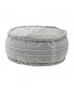 Grey Fabric Poof (50 cm)