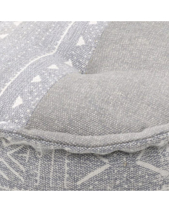 Grey Fabric Poof (50 cm)