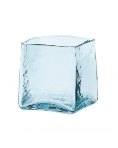 Iduna Light Blue Glass Tealight (12.5 cm)