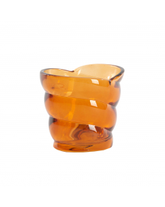 Malea Orange Glass Tealight (9 cm)