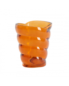 Malea Orange Glass Tealight (12.5 cm)