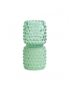Bublini Mint Green Glass Tealight On Base (16 cm)