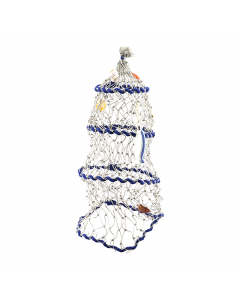 Blue Fishing Fyke With Shells (95 cm)