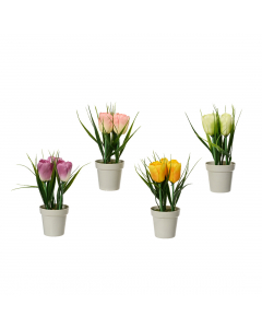 Polyester Tulip 4 Colours (17 cm) - Each At