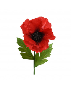 Giant Poppy Flower On Stem (115 cm)