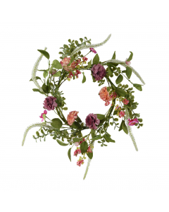 Carnation Polyester Wreath (45 cm)