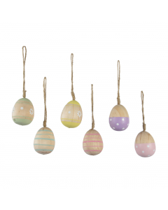 Pinewood Egg 3 Colours (6 cm) - Each At