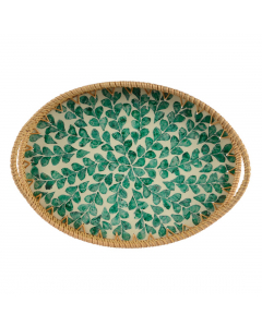 Oval Rattan Milk Glue Tray (36 cm)